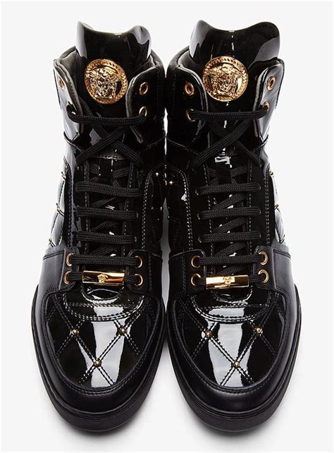 women's black and gold buckle versace sneakers|Women's Designer Sneakers .